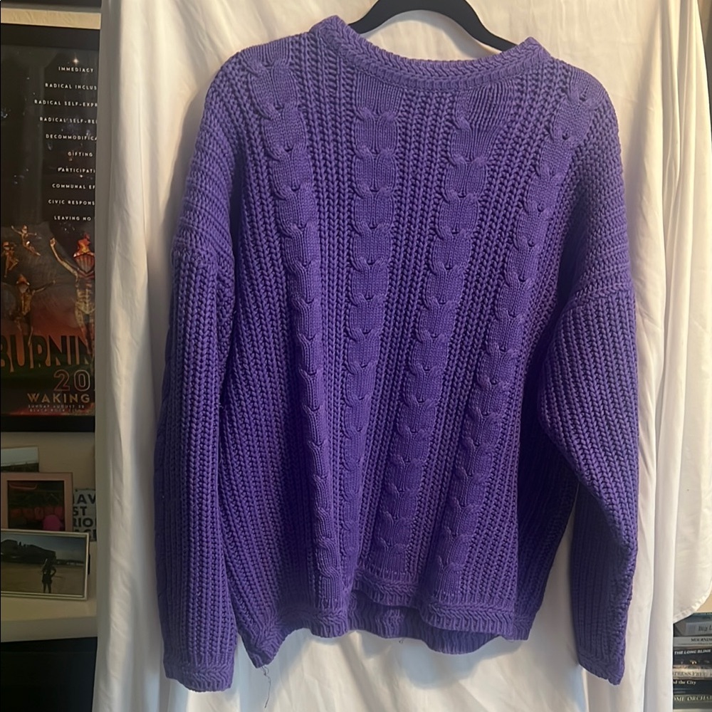 💜 Joan Harper Chunky Knit Sweater